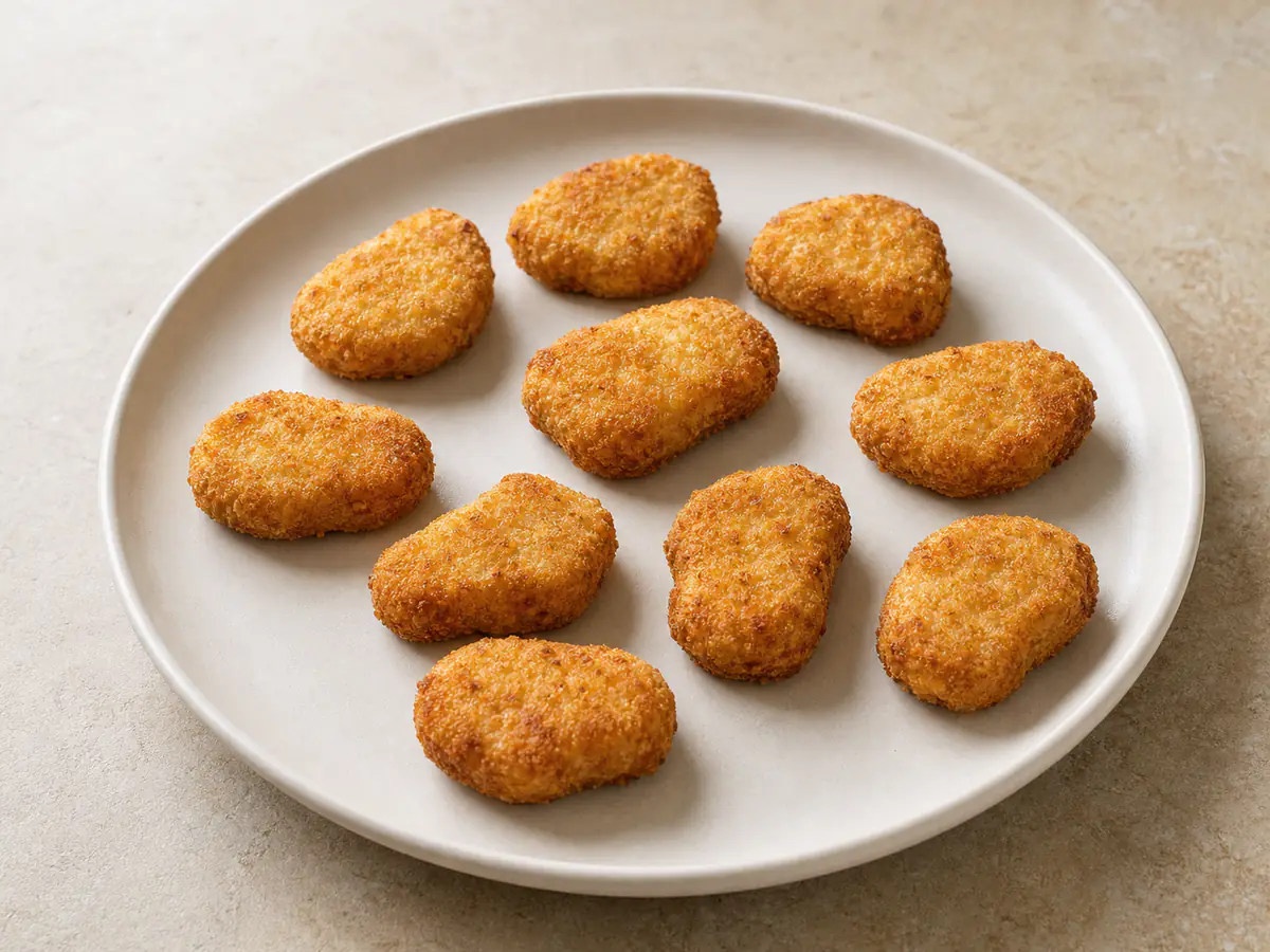 Air-fried Chicken Nuggets (Frozen) with a naturally browned surface.