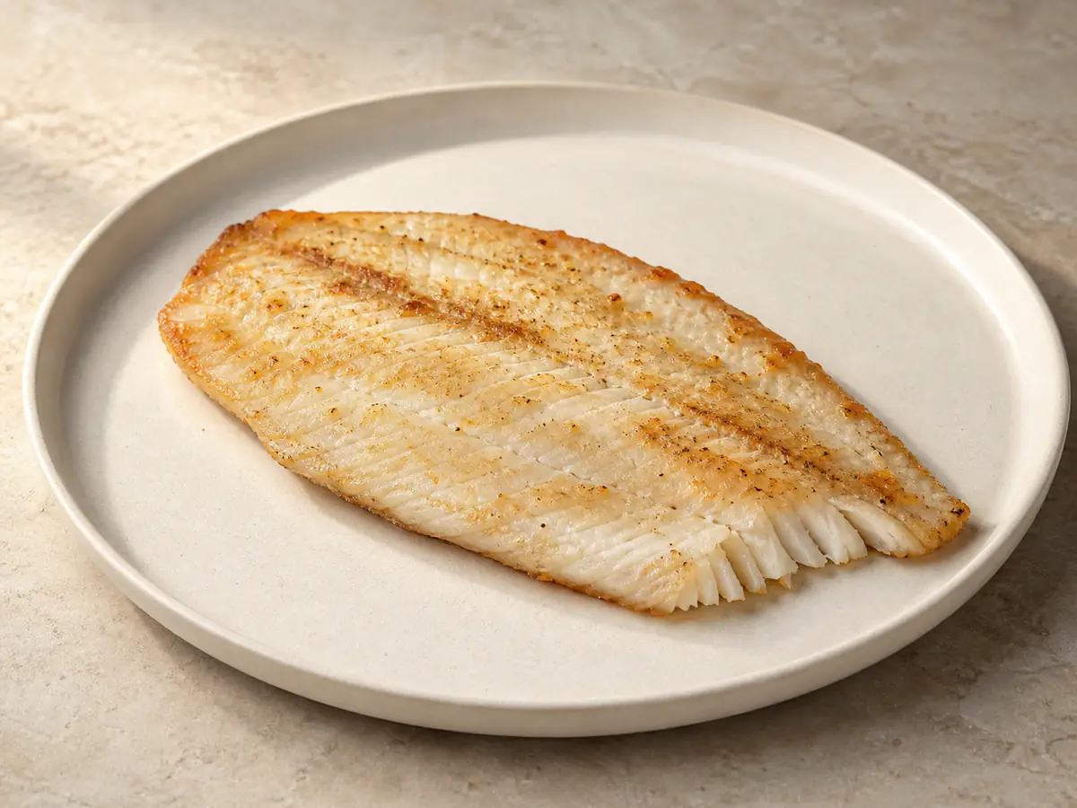 Air-fried Tilapia with a naturally browned surface.
